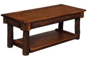 Hickory Coffee Table with Stained Lift-Top