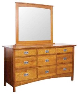 Arts and Crafts Nine Drawer Dresser