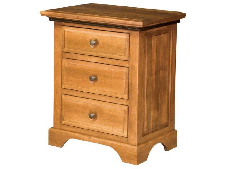 Custom Escalade Three Drawer Nightstand