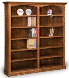 Hoosier Heritage 10 Shelf Double Bookcase