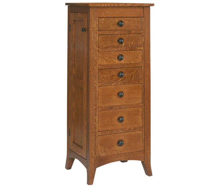 Custom Shaker Hill Jewelry Armoire - Qtr Sawn