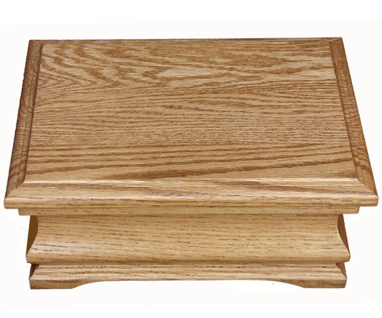 Custom Medium Jewelry Box - Oak - Plain Lid