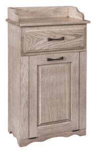 Tilt Out Trash Bin with Top Drawer