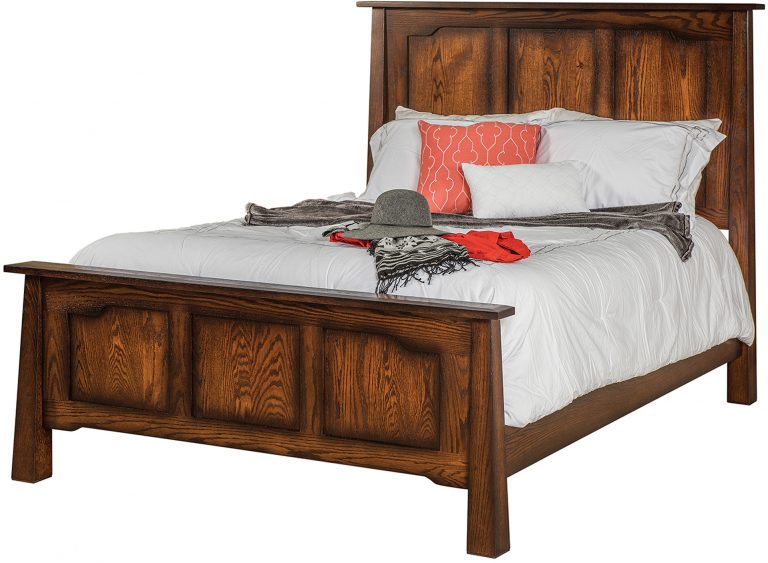 Amish Cambridge Bed with Low Footboard