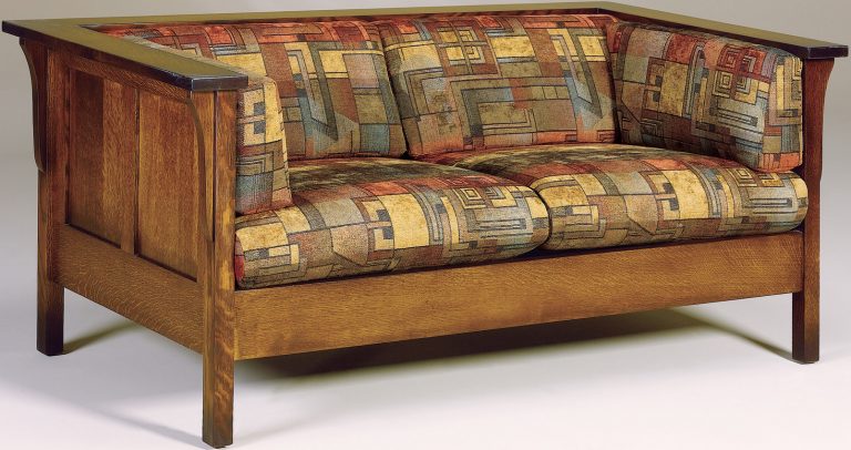 Amish Cubic Paneled Loveseat