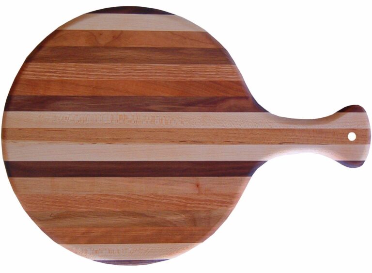 Custom Pizza Server Multi Wood Cutting Board with Handle