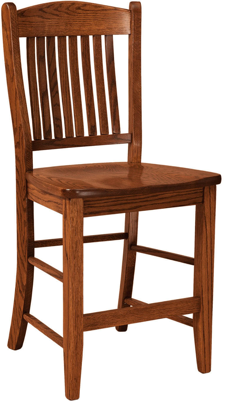 Custom Lyndon Stationary Bar Stool