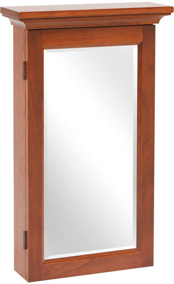 Amish Shaker Mirrored Jewelry Armoire