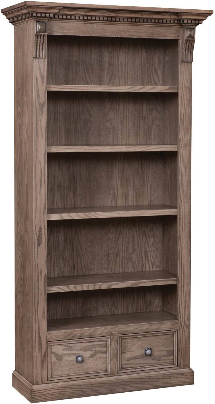 Amish Grand Manor Bookcase Oak