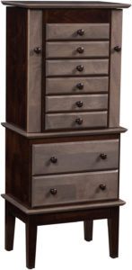 Split Deco Shaker Jewelry Armoire