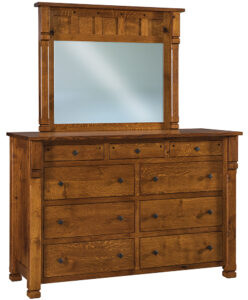 Brockport Nine Drawer Mule Dresser
