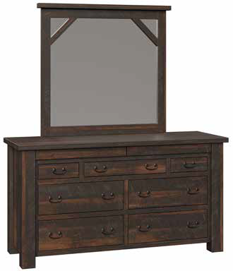 Amish Portland Seven Drawer Dresser