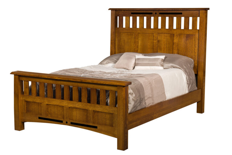Amish Bel Aire Slat Panel Bed