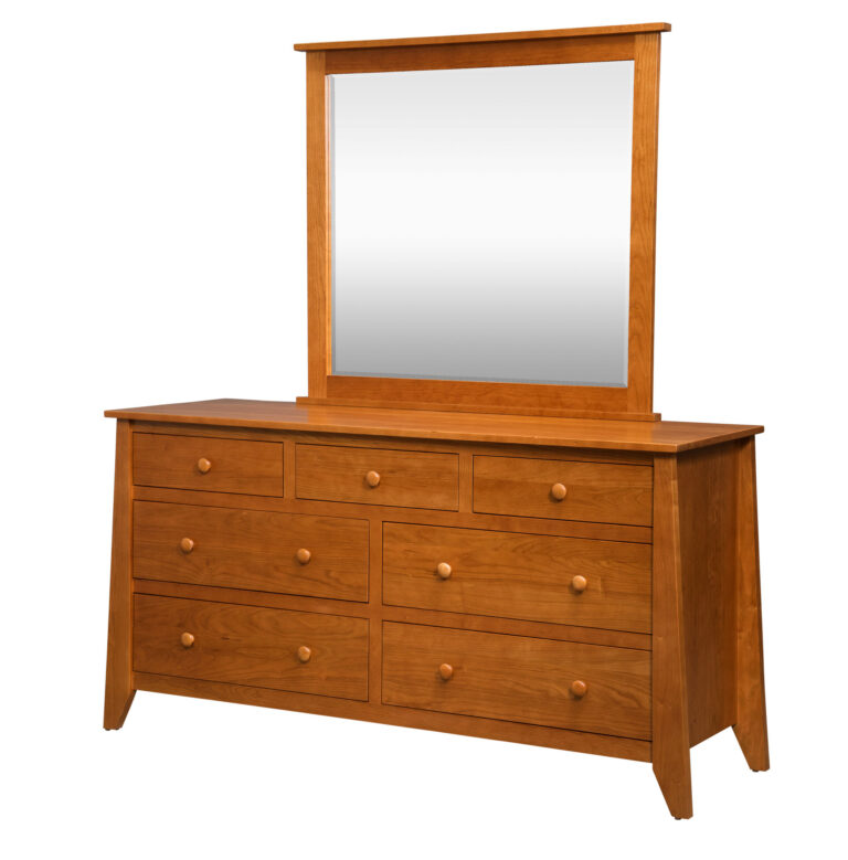 Custom Berwick 7 Drawer Wide Dresser with Mirror