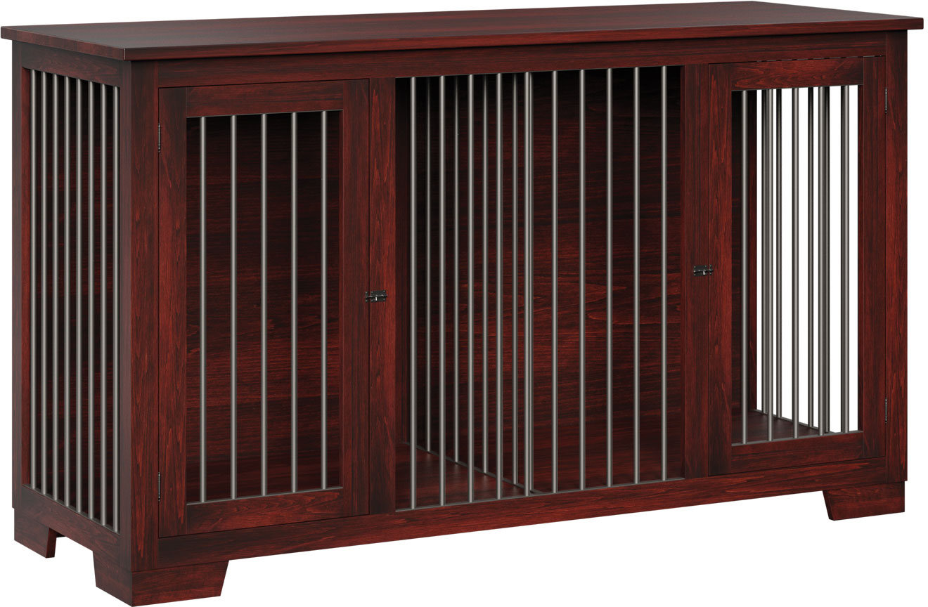 Custom Dog Crate with Large Double Hinged Door