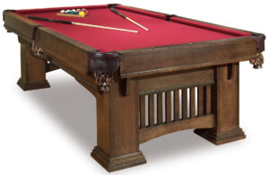 Classic Mission Oak Pool Table