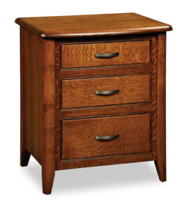 Cascade Three Drawer Nightstand