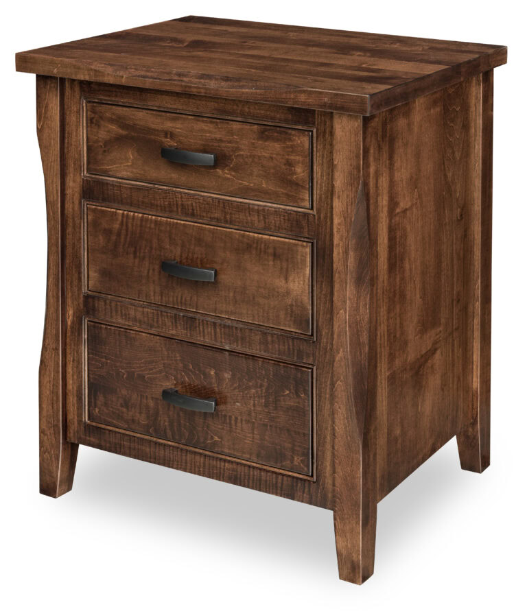 Custom Longmont Three Drawer Nightstand