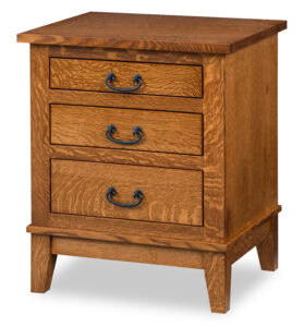Sierra Mission Slim Three Drawer Nightstand