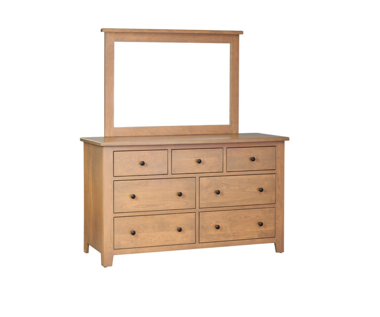 Custom Charland Seven Drawer Dresser with Mirror