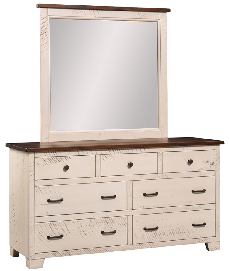 Custom Easy Tymes Double Dresser with Mirror