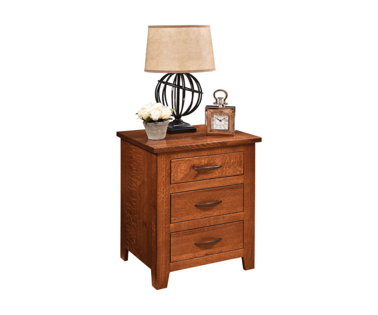Custom Bloomfield Three Drawer Nightstand