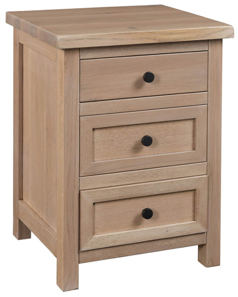 Custom Chloe Three Drawer Nightstand