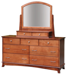 Crescent Double Dresser with Mirror