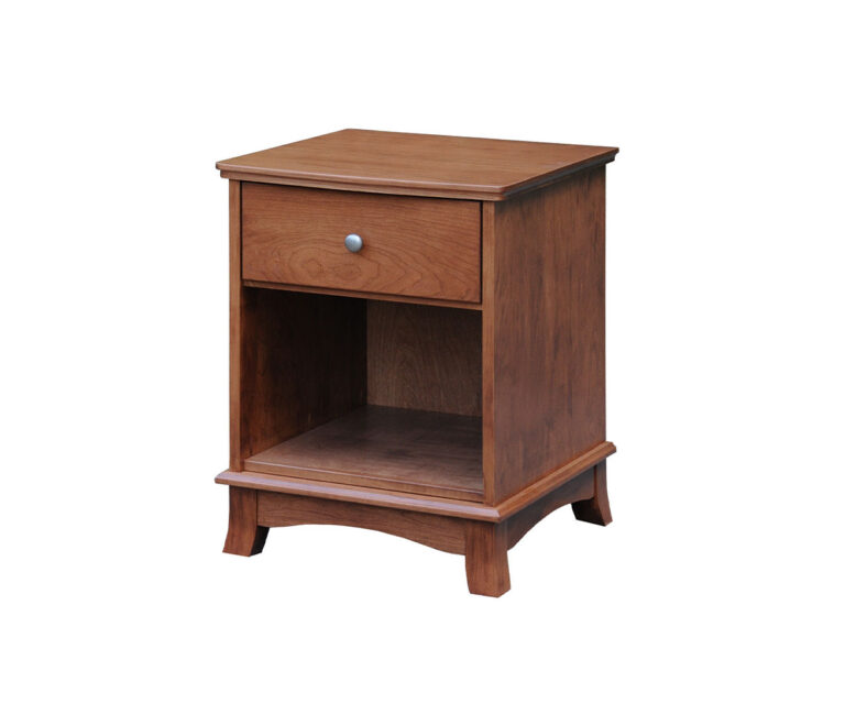 Custom Crescent One Drawer Nightstand