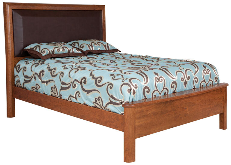 Custom Meridian Leather Panel Bed