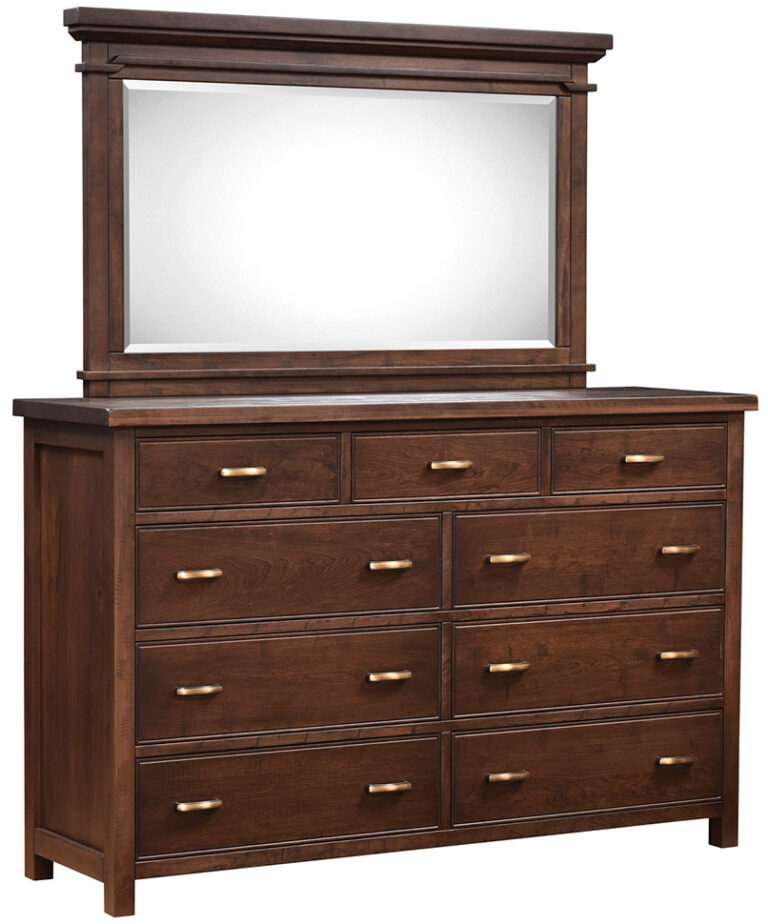 Custom Timbermill Tall Dresser with Mirror